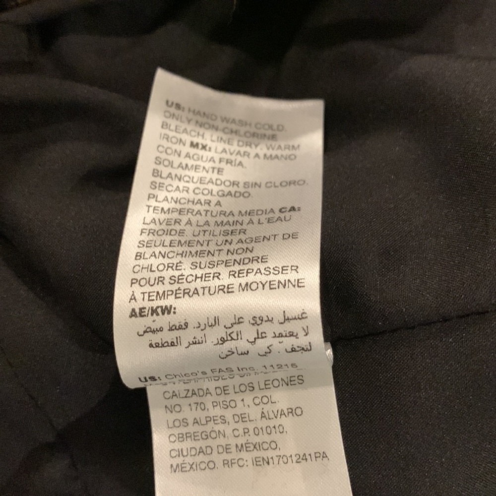 Chicos Moto Jacket Coat Animal Print Jaquard Knit Leopard Cheetah Zipper… - Picture 9 of 10